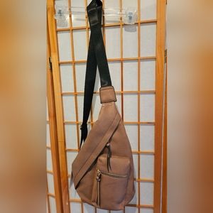 Vegan Brown Crossbody Bag
